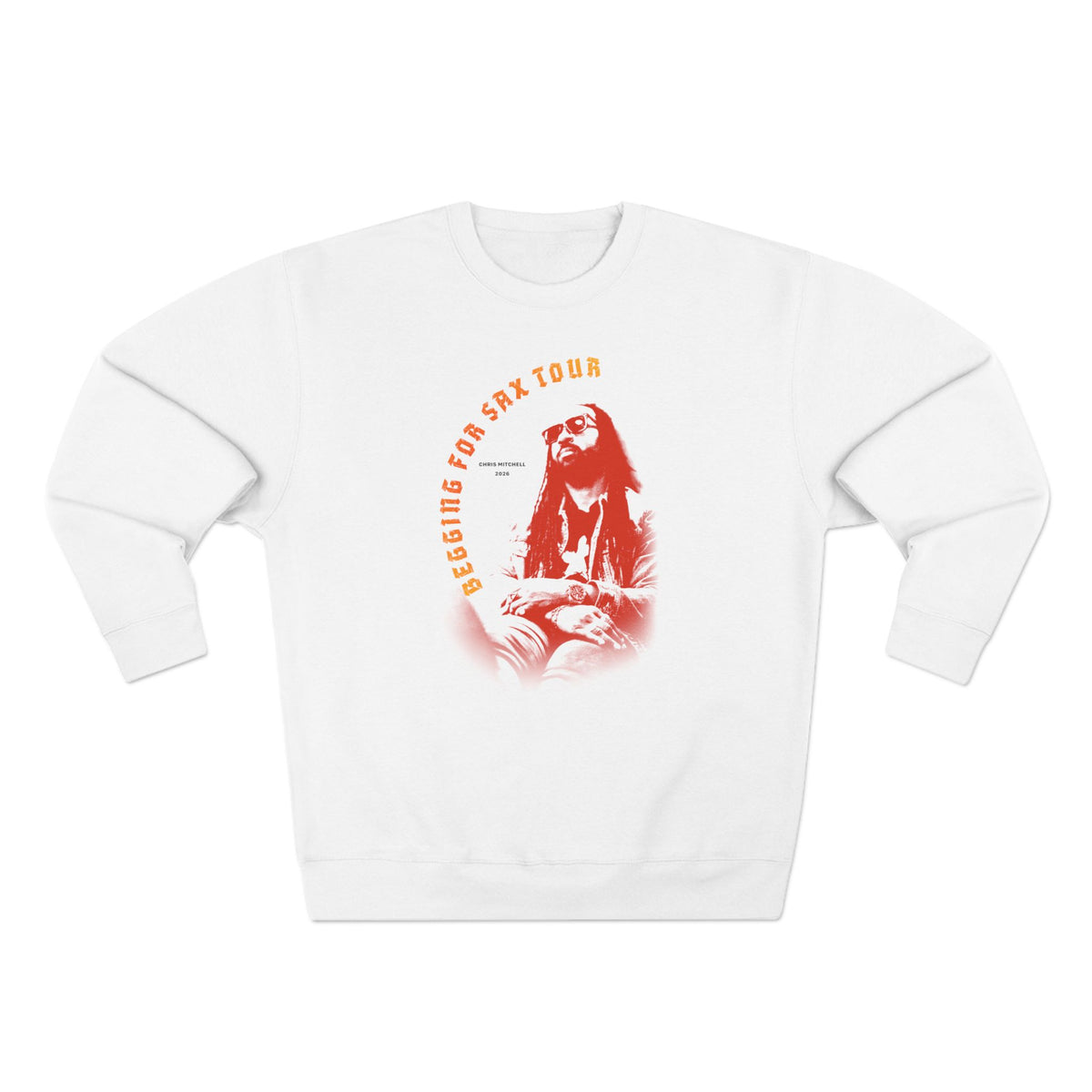 Retro Orange Crewneck Sweatshirt