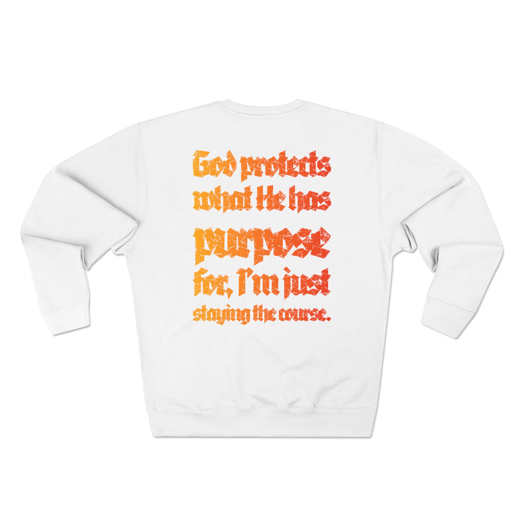 Retro Orange Crewneck Sweatshirt
